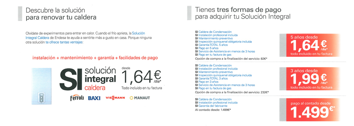 Solución Integral Endesa para Calderas. Instalaciones Lamar, Punto de Servicio Endesa en Rivas Vaciamadrid (Madrid)